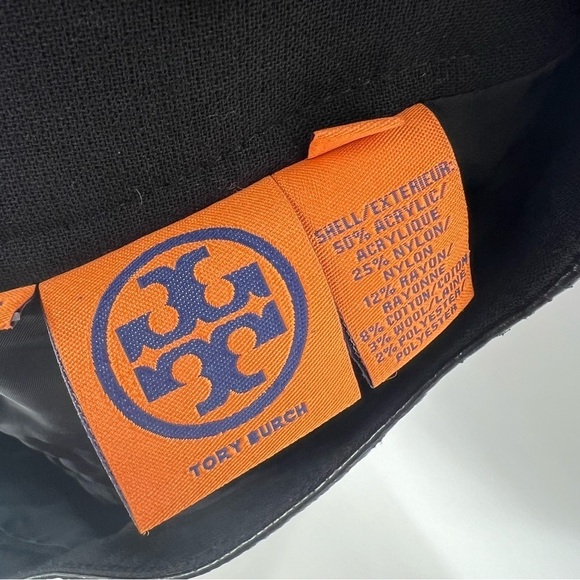 Tory Burch Tweed Pencil Skirt w/ Python Leather Waist Trim - Picture 6 of 16